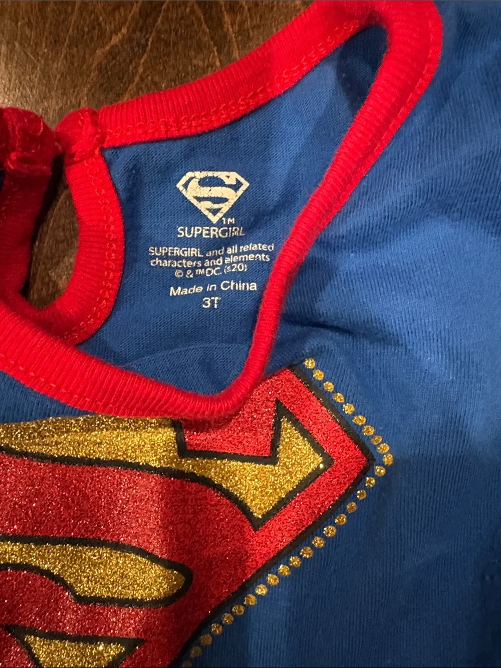 DC Comics Supergirl Costume Set - Red, Blue & Gold